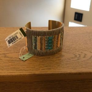 Handcrafted Genuine Stone Cuff Bracelet